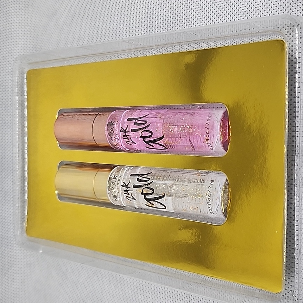 2X LIP GLOW SET ✨️ INFUSED with REAL 24K GOLD 7ml x2 / 0.23 fl.oz  (NIB)✨️ - Picture 4 of 6